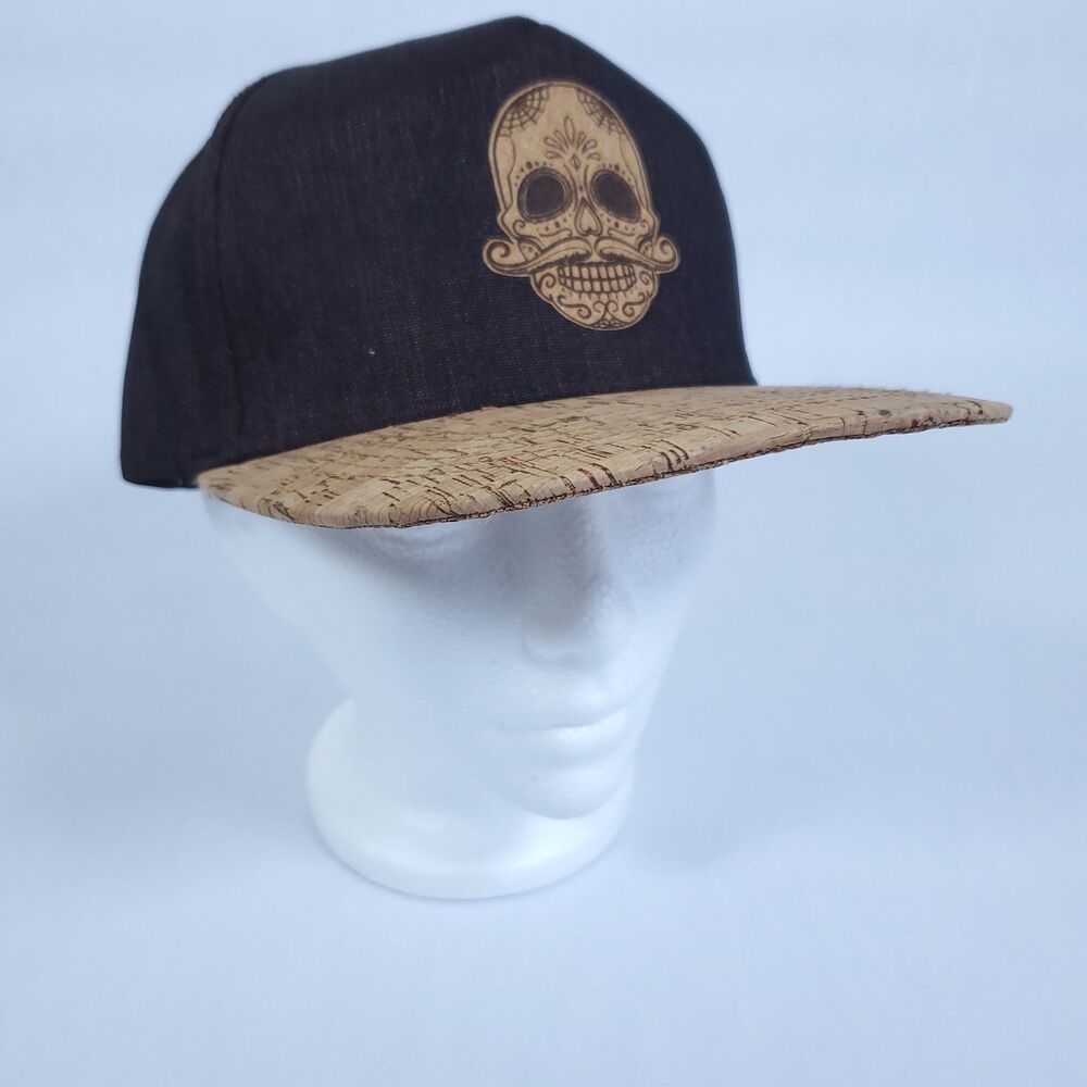 Cork Bill Trucker Hat Snapback Adjustable Cap Excellent Cond Brown